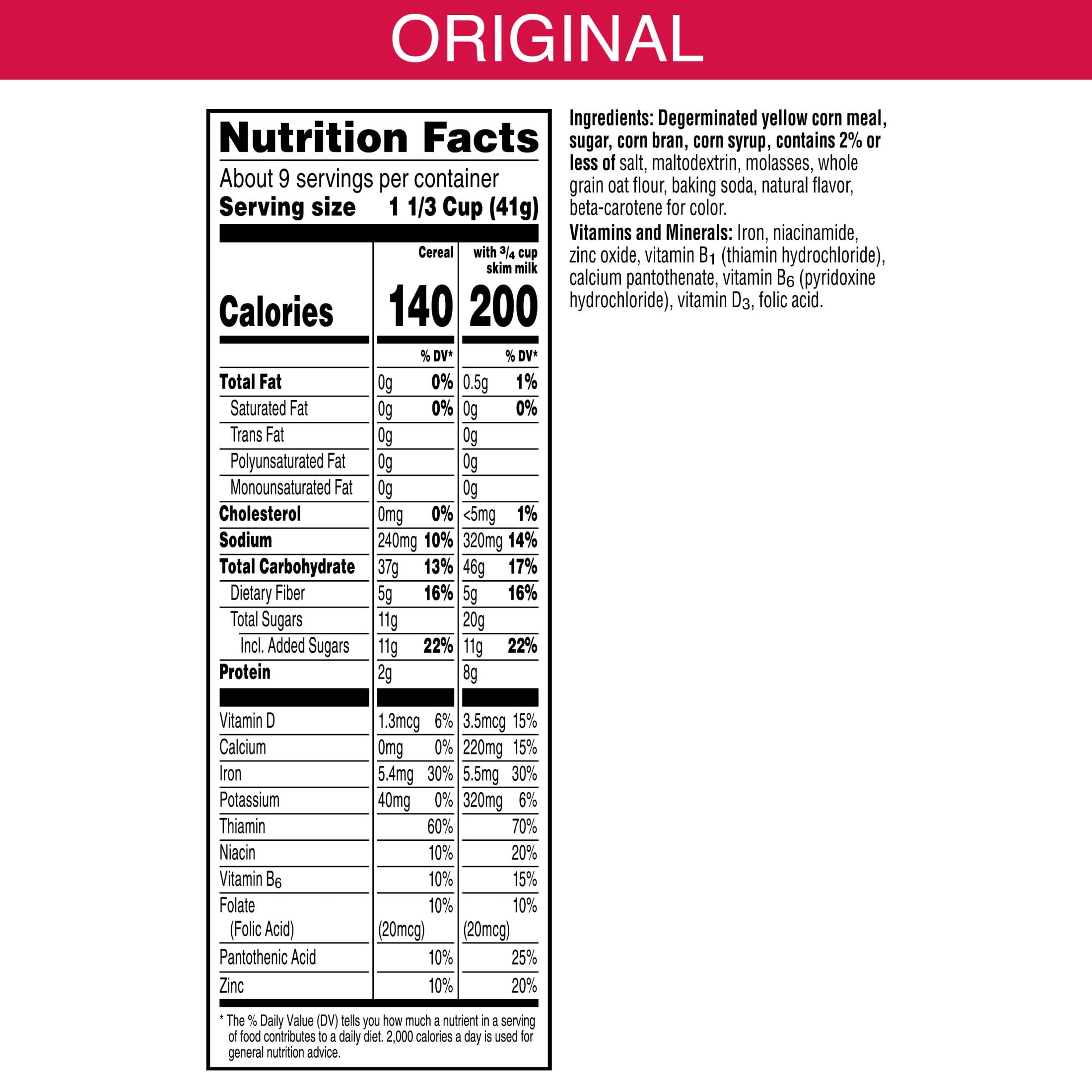 Kellogg's Original Breakfast Cereal, Kids Snacks, 13.3 oz