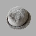 thumbnail image 5 of Cutuoiiu Cold Weather Hat for Women Solid Color Fuzzy Rolled Brim Bucket Hat Soft Plush Winter Warm Fisherman Cap for Daily Outdoor, 5 of 7