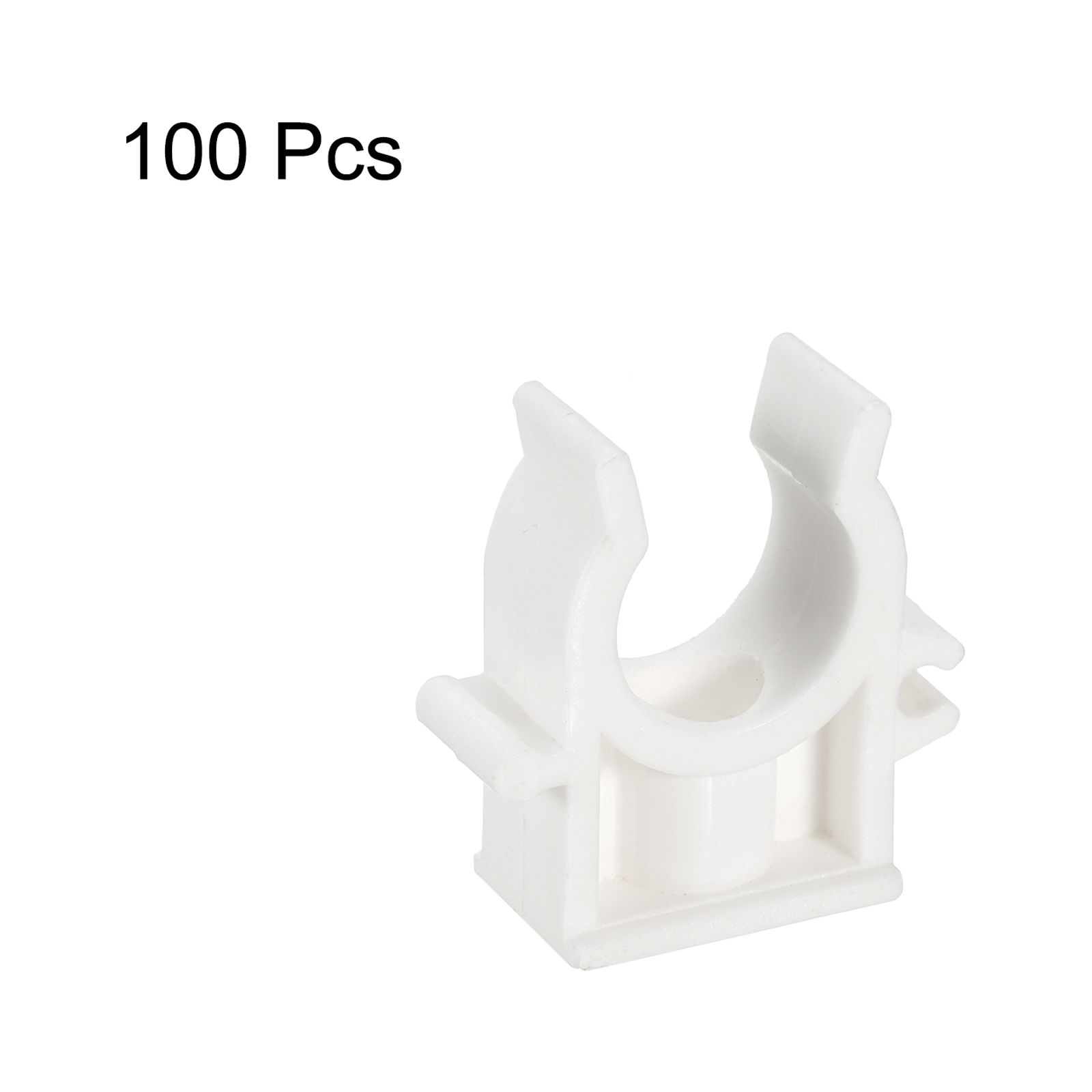 Water Pipe Clamps, 100 Pack Fit for 16mm(5/8") OD Hose U-Shaped Pipe Clamps Clips