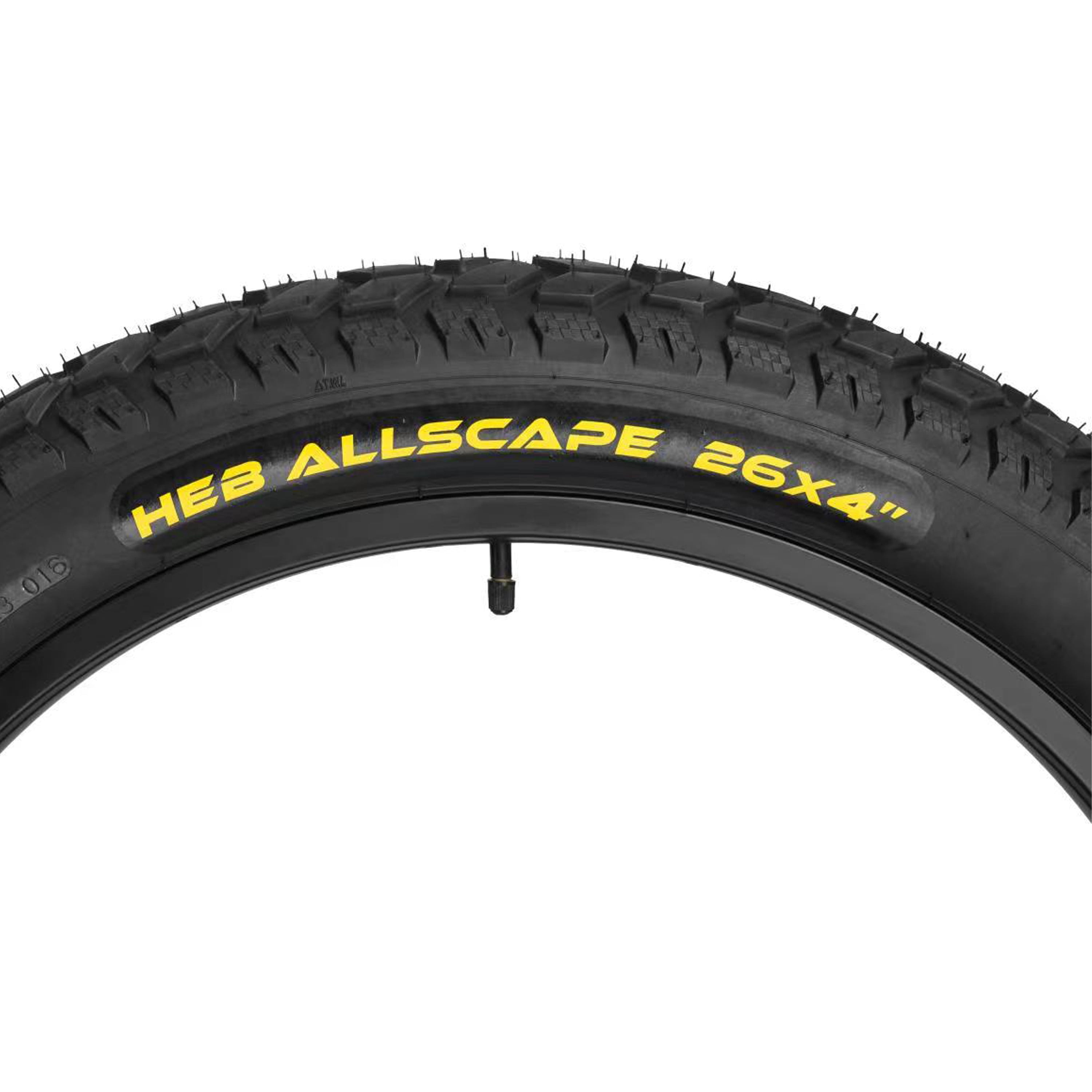 HEB ALLSCAPE E-Bike 26x4.0 Fat Tire Set, Includes 2 Tires, All Terrain