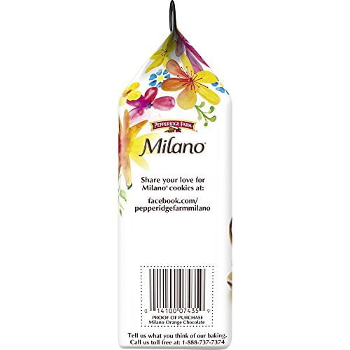 Pepperidge Farm Milano Orange Flavored Chocolate Cookies 7 oz Pack of 4