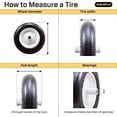 thumbnail image 4 of Marathon 20063 4.80/4.00-8" Pneumatic Ribbed Wheelbarrow Tire, 4 of 7