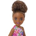 thumbnail image 3 of Barbie Chelsea Doll - One-Shoulder Flower-Print Dress, 3 of 6