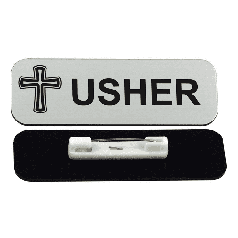 Amazon.co.jp: Jr Usher 1 x 3インチ ネームタグ/バッジ