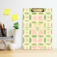 thumbnail image 2 of FORMRS Acrylic Clipboard with Low Profile Clip Standard A4 Letter Size, 12.5" x 9", Light Green Geometric, 2 of 8