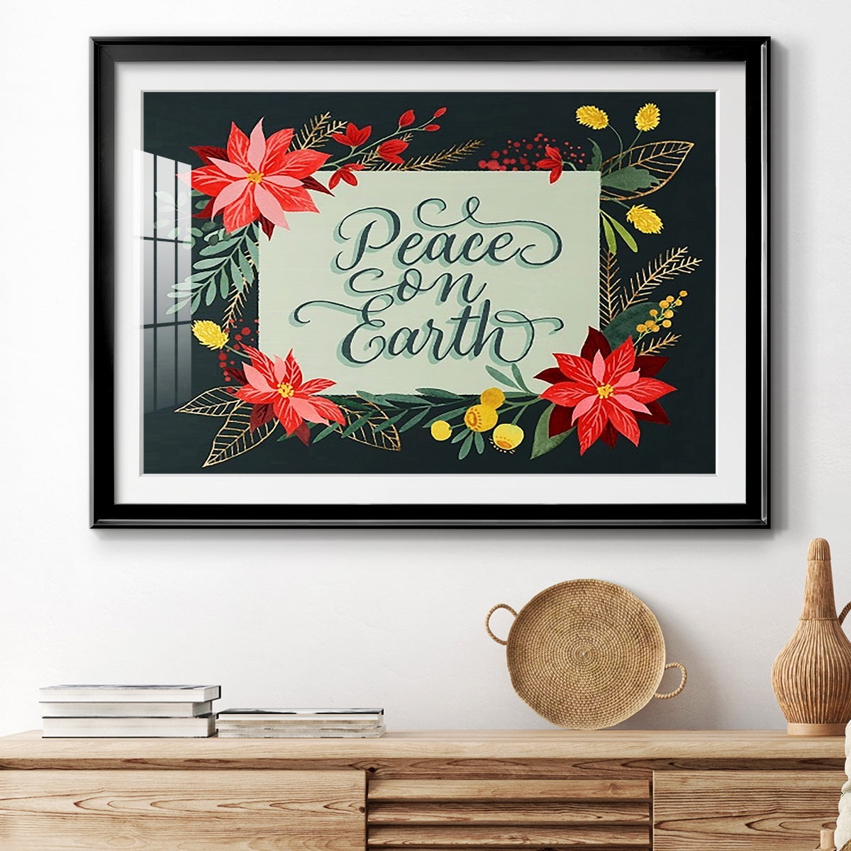 Bright Christmas Night II Premium Framed Print - Ready to Hang