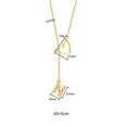 thumbnail image 3 of Dainty Gold Initial Necklace for Women, Customizable Letter Pendant Choker, Trendy Personalized Jewelry Gift for Her, 3 of 4
