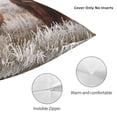 thumbnail image 4 of Rateoe Yak Pattern Throw Pillow Cover Premium Pillow Stuffer Sham Square for Decorative Cushion Bed Couch Sofa(Pillow insert not included), 4 of 8