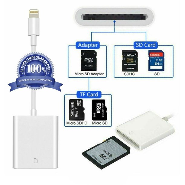 SD Card Reader for iPhone/iPad/Camera,Trail Camera viewer Micro SD Card