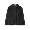 thumbnail image 5 of Women's Plus Size Long Sleeve Button Front Washed Denim Jacket, 5 of 8