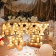 thumbnail image 5 of Letras del alfabeto LED con luz blanca cálida para decoración de interiores,, 5 of 5