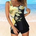 thumbnail image 2 of Tankini Swimsuits for Women Plus Size Leopard Swimsuits 2024 Summer Two Piece Womens Swimsuit Tops Medium Bathing Suits Print Sling Swimwear for Teens Swim Tank Top with Shorts Beach Swimwear, 2 of 6