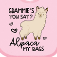 thumbnail image 4 of Inktastic Grammie's You Say Alpaca My Bags Boys or Girls Baby Bib, 4 of 4