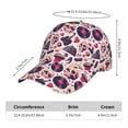 thumbnail image 3 of Yiaed Skull lips record Guitar Print Cap Adjustable Size for Running Workouts and Outdoor Activities All Seasons, 3 of 5