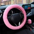 thumbnail image 5 of Juego de 2 fundas de volante de felpa Sincero suave antideslizante para coche, 5 of 5