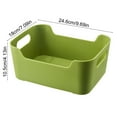 thumbnail image 3 of Plastic Storage Box with Handle | Kitchen & Pantry Organization | Multi-Use Organizer for Snacks, Utensils & Household Items | Durable Green Container, 3 of 6
