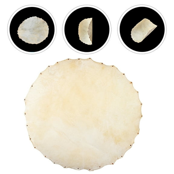 SEWCHICS Durable Goat Skin Drum Head Accessory for African Drums 1PCS