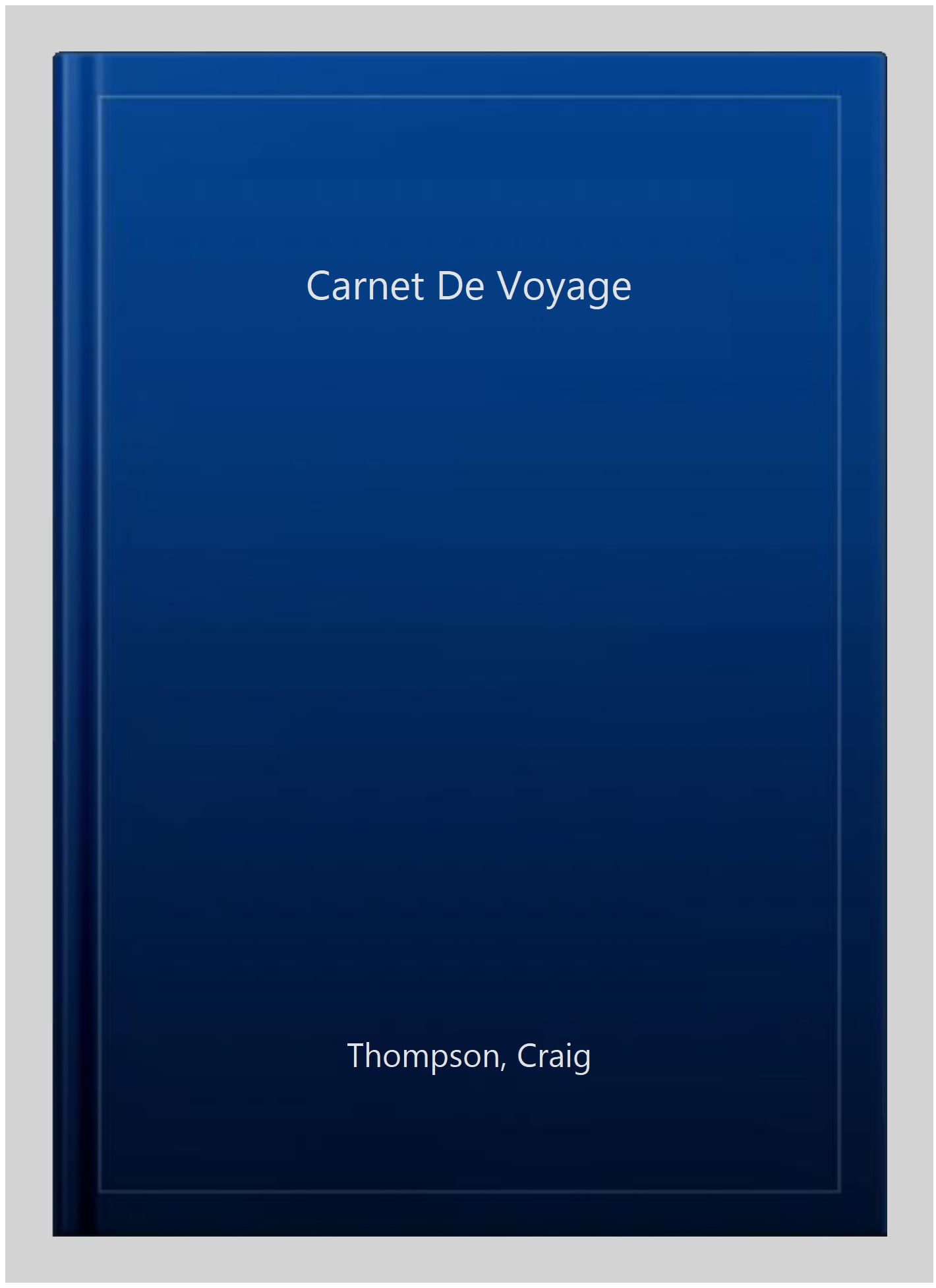 Carnet de Voyage: Thompson, Craig: 9781770463080: : Books