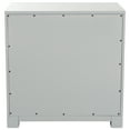 thumbnail image 6 of SAFAVIEH Raina Three Drawer Greek Key Night Stand Grey, 6 of 13