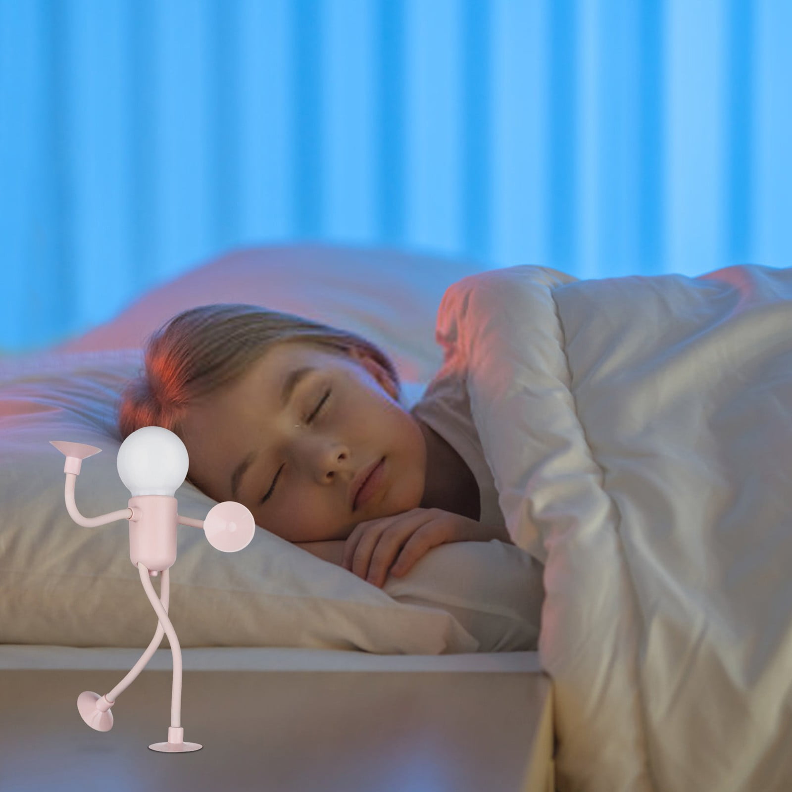 Changeable Shape Fun Sportsman Decorative Night Light, Bendable Mini Table Top Light, Suitable for Multiple Rooms (4 Color Mixes)