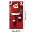 thumbnail image 3 of Ouuluon Festive Christmas Door Cover, 35X71 inch Front Door Cover for Door Wall Holiday Party Decoration, 3 of 7