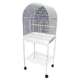 thumbnail image 2 of YML 1934WHT_4924WHT 1/2" Bar Spacing Round Top Bird Cage with Stand, White, 2 of 2