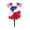 A, variant on Qiulaii Artificial Tree with Red White Blue Flag Ground Stakes Potted Patriotic Plant for Outdoor Garden Landscaping Yard Decoration 4th of July 24in