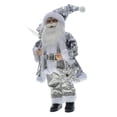thumbnail image 4 of Muñeco de Papá Noel navideño con lentejuelas, vívido, lindo, exquisito, suave y cómodo. Gris, 4 of 9