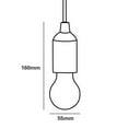 thumbnail image 4 of LJNYFDC Hanging Light LED Camping Tent Light Soft Flicker Free Eye Protection Compact Portable Decorative Retro Fixture, 4 of 7