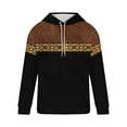 thumbnail image 4 of Timoontee Men's Fall Winter Thermal Warm Hoodies Vintage Long Sleeve Print Pullover Tops Kangaroo Pocket Casual Sports Hooded Sweatshirts Black XXXL, 4 of 4