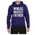 thumbnail image 2 of Wild Bobby,Worlds Okayest Father Gift for Father Dad Husband, Father's Day, Unisex Graphic Hoodie Sweatshirt, Purple, Medium, 2 of 3