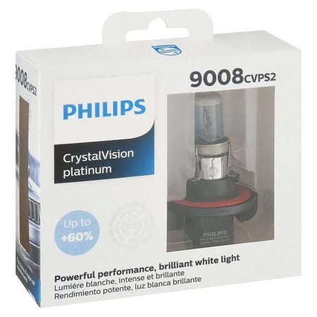 Philips Crystal Vision Platinum 9008 H13 60/55W Two Bulbs Headlight