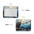 thumbnail image 2 of Bingfone Iceberg Bald Eagle Card Badge Holder,for Girls Girly Women 4 x 3 Inch Nurses School Identity Cruise Travel Name Tags Cover Protector Case, 2 of 7