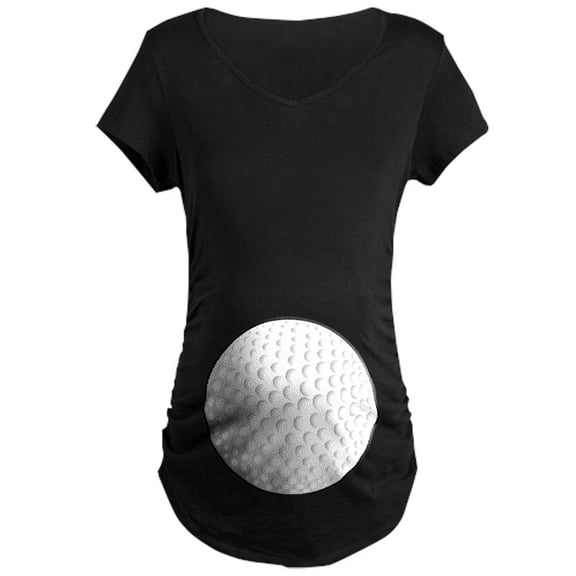CafePress - Golf Ball - Maternity Dark T-Shirt