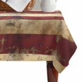 thumbnail image 4 of Retro American Flag Table Cloth Waterproof Tablecloths, Vintage Shabby US Flag Tablecloth Dining Table Cover for Kitchen Party Tabletop Outdoor, Rectangle Tablecloth 60x84 Inch, 4 of 9