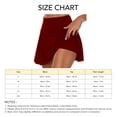 thumbnail image 5 of Falda con pantalones cortos para mujer, pantalones cortos falsos de 2 piezas, falda de entrenamiento de cintura alta para verano, 5 of 5