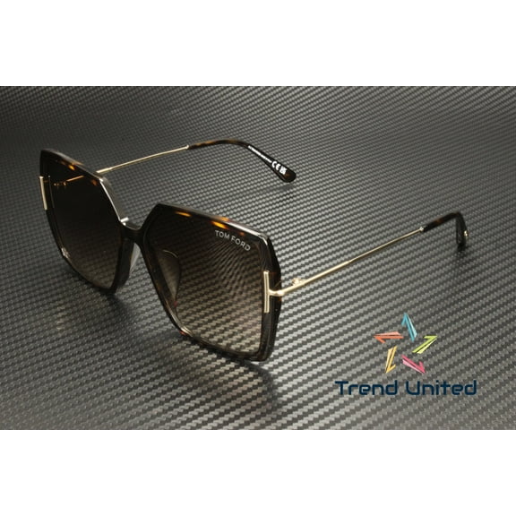 Tom Ford FT1039 F 52F Plastic Dark Havana Gradient Brown 59mm Women's Sunglasses
