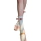 thumbnail image 3 of Calcetines largos con ribete de volantes, calcetines informales de punto con volantes y puños con lazos para niñas y mujeres, lazo rosa, tamaño libre, 3 of 12