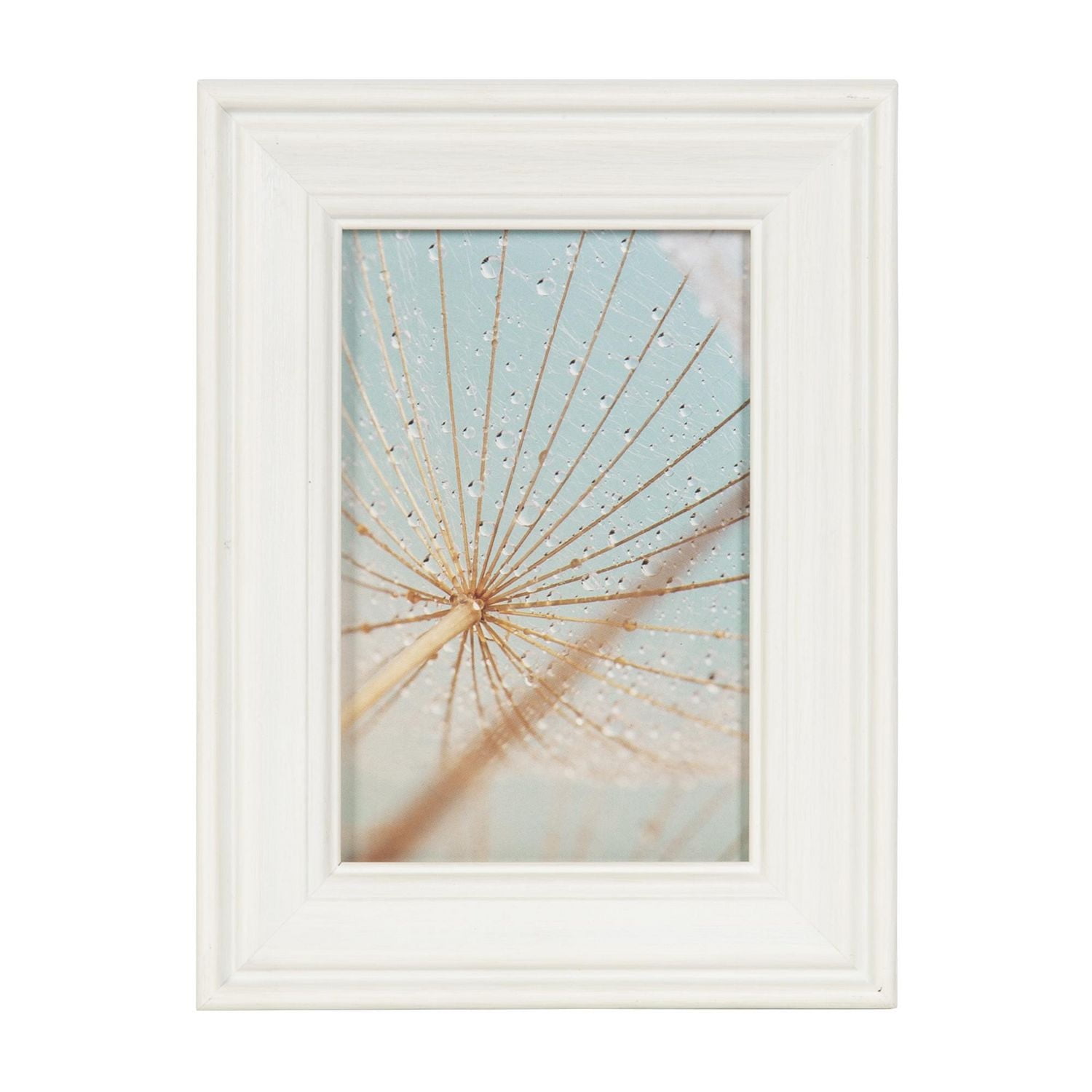 hometrends Brimstead White Tabletop Picture Frame, 4" x 6"