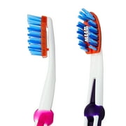 Equate Stain Removal Manual Toothbrushes, Medium, 2 Count