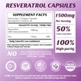 thumbnail image 2 of Liife Resveratrol Supplement 1500 MG,Serving of Trans-Resveratrol&Black Pepper,Support Cellular Health, Energy & Healthy Aging,90 PCS, 2 of 6