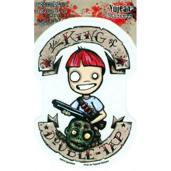 Agorables - Double Tap King - Sticker / Decal