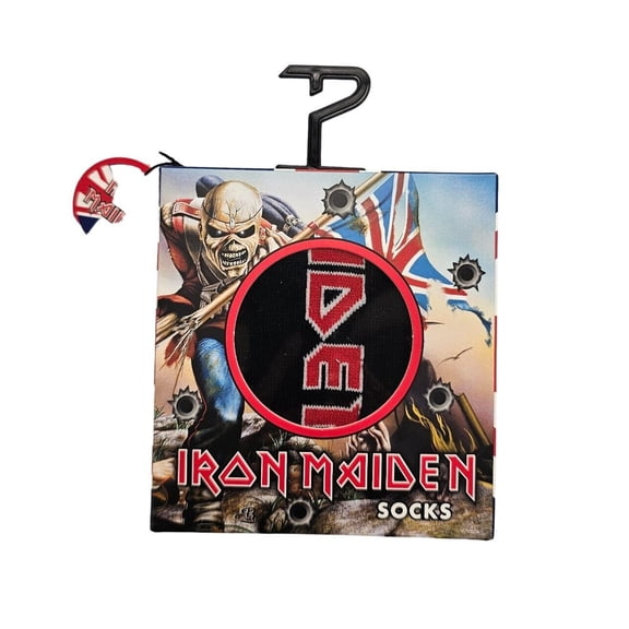 Perri's Socks Iron Maiden Gift Box logo Socks - IMC101-001