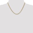 thumbnail image 2 of 14k Yellow Gold 18 Inch 3.35mm Curb Chain Necklace Pendant Charm, 2 of 9