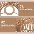 thumbnail image 6 of Vintage Woven Lamp Shade Round Light Brown 1Set for Ceiling Lamp, 6 of 7