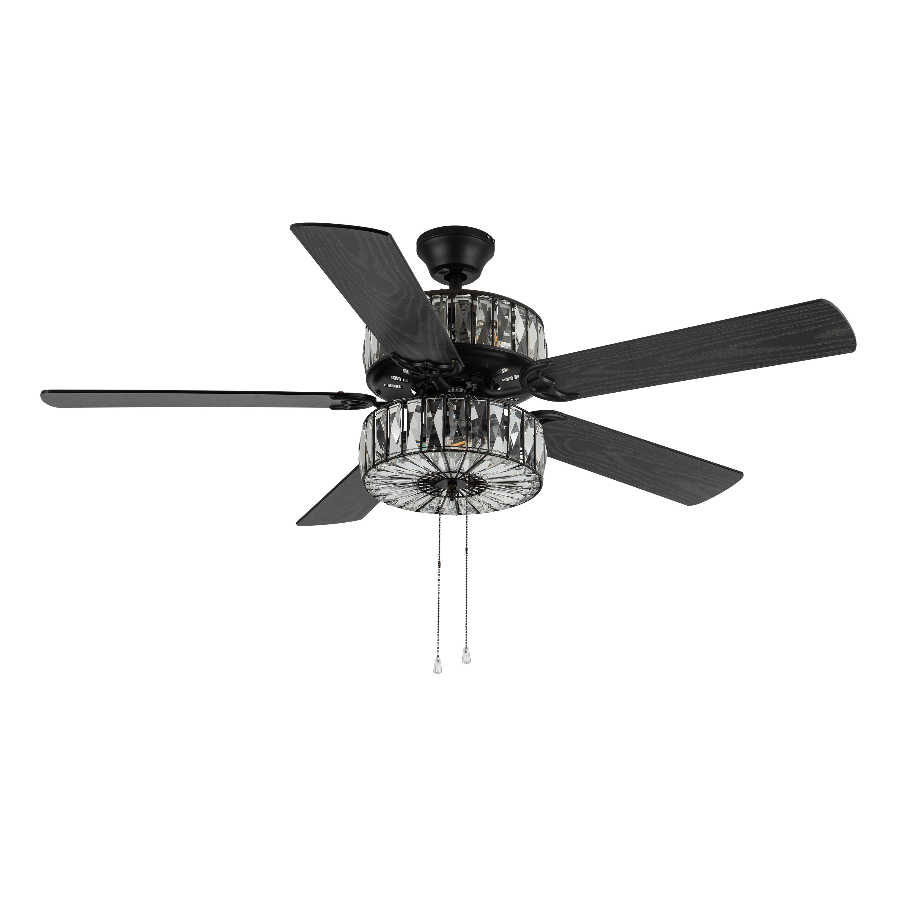 River of Goods 52″ Caged Crystal LED Ceiling Fan with Light Sansujyuku sansujyuku.com