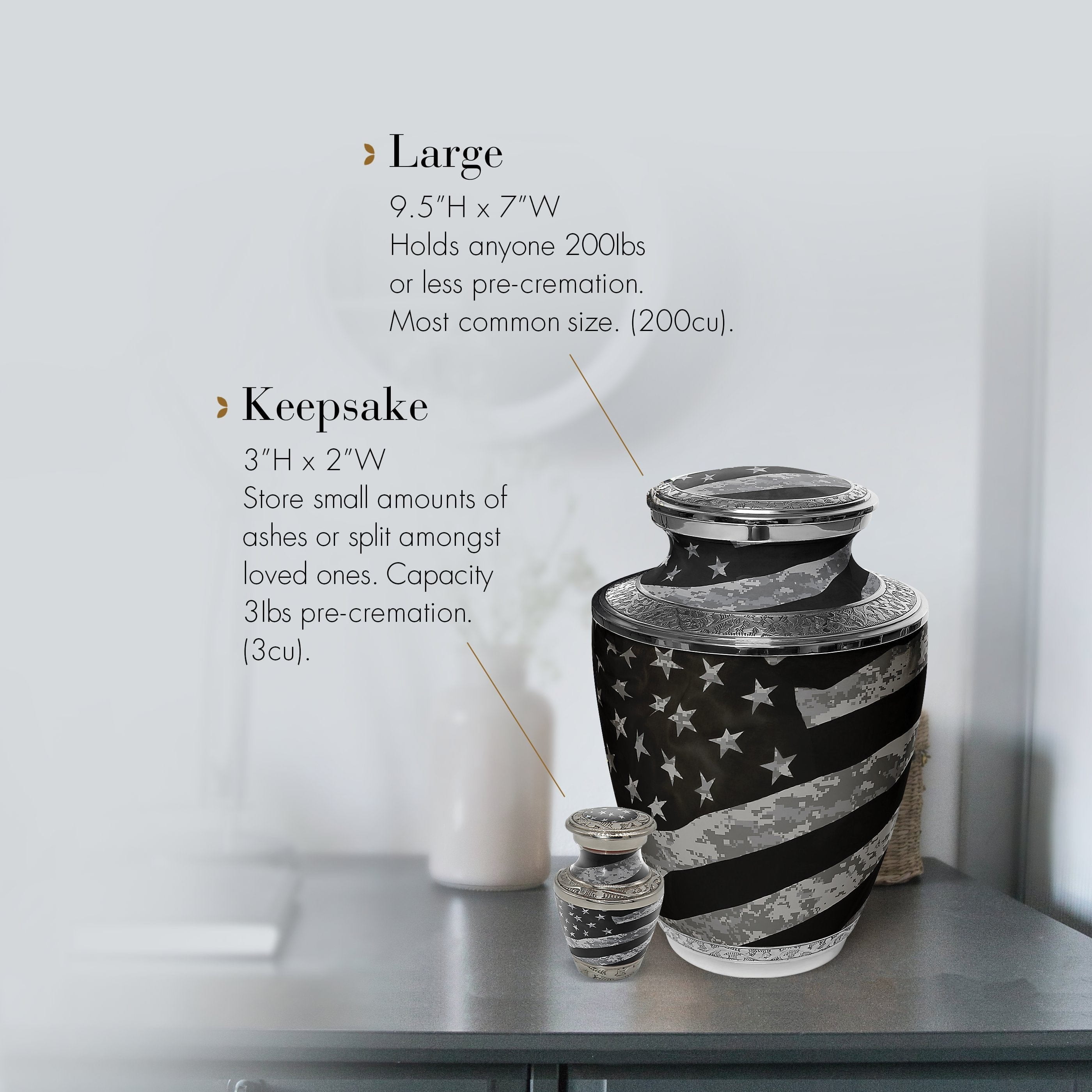 Army UCP Flag Military Cremation Urns for Human Ashes Adult Urns for Cremation Ashes Urns for Adult Cremation Ashes Urns for Ashes Cremation Urns for Human Ashes Adult 200 Cubic Inches Large