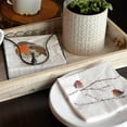 thumbnail image 3 of Robin Bird Napkins, 2 Packs of 20, Brown and White, 3 Ply Paper, Luncheon Size, 6.75 Inches, 3 of 6