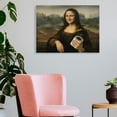 thumbnail image 6 of Hidden Frame Canvas Wall Art - Parody "Mona Lisa" Holding Toilet Paper Roll Playful Art Popular Wall Decor for Bathroom 24x18in, 6 of 8