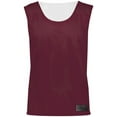 thumbnail image 3 of ASI 9718.380.L Youth Mesh Reversible Pinnie Top, Maroon & White - Large, 3 of 6